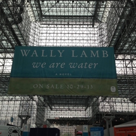 At Book Expo America, NY's Jacob Javits Center, HarperCollins raised a WE ARE WATER banner to the roof. It was huge!