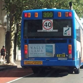 WE ARE WATER goes international: check out the ad on the back of this bus in Australia.
