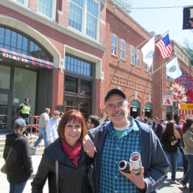 Chris & I take in a home game at Fenway in Boston.