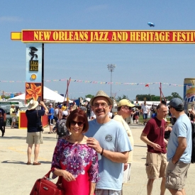 Chris and I in New Orleans for JazzFest 2013
