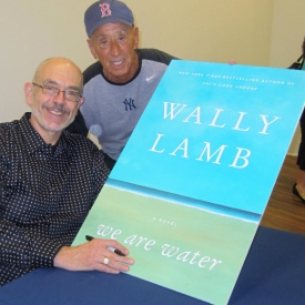 Here I am with my buddy Tony Orsini, whose meories of the 1963 Norwich CT flood were key to my writing my fifth novel. Tony's a NY Yankees fan but I like him anyway.